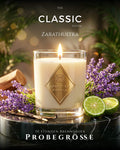 Duftkerze Zarathustra Probegröße, 180 ml aus Sojawachs – Lavendel & Sandelholz, Spirit of Persia