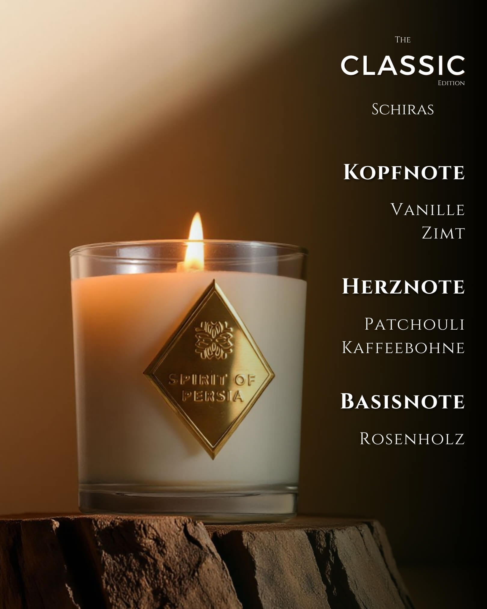 Classic-Set Journey to Persia mit vier Probegrößen-Duftkerzen (180 ml) aus Sojawachs – Spirit of Persia