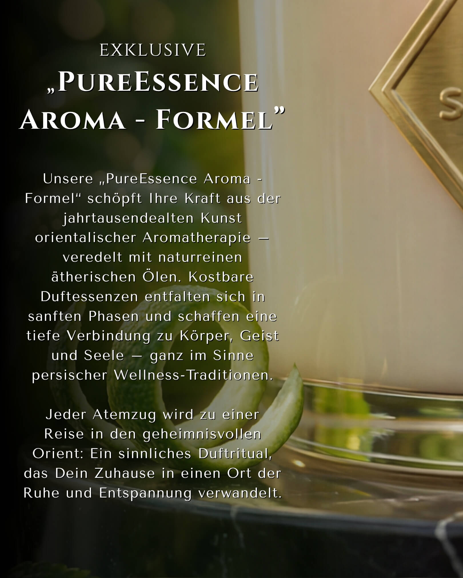 Duftkerze Hafez Probegröße 180 ml aus Sojawachs – Limette, Jasmin & Pfefferminze – Spirit of Persia