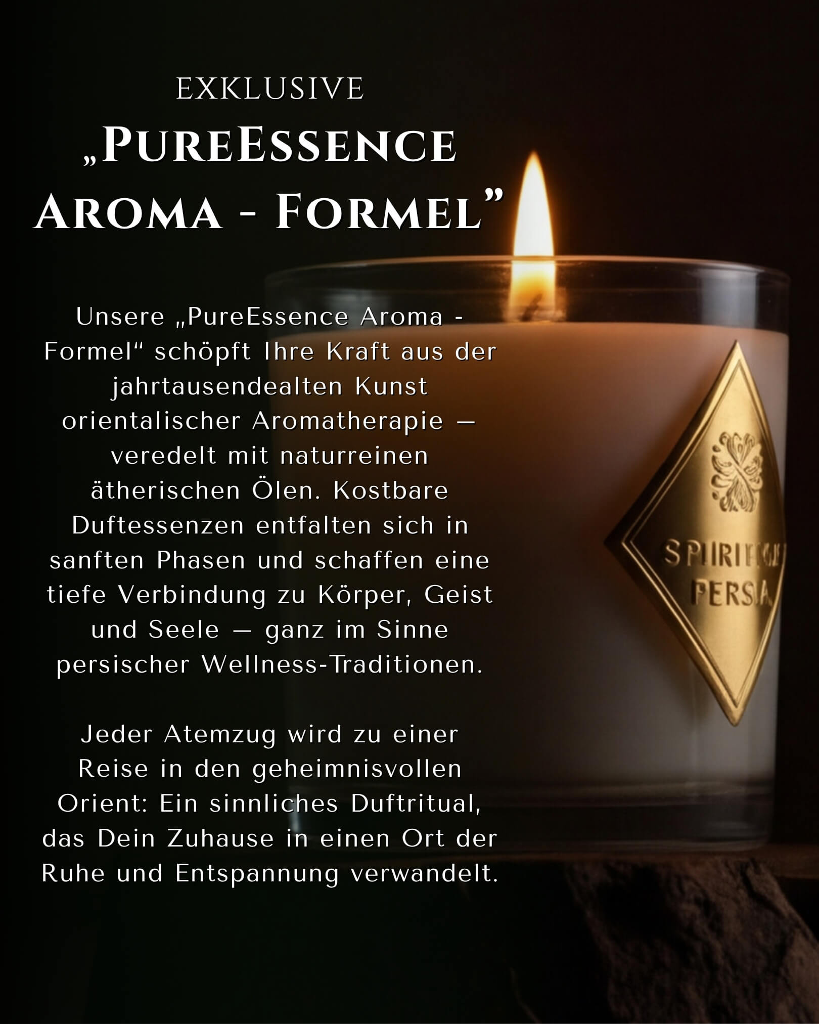 Classic-Set Journey to Persia mit vier Probegrößen-Duftkerzen (180 ml) aus Sojawachs – Spirit of Persia