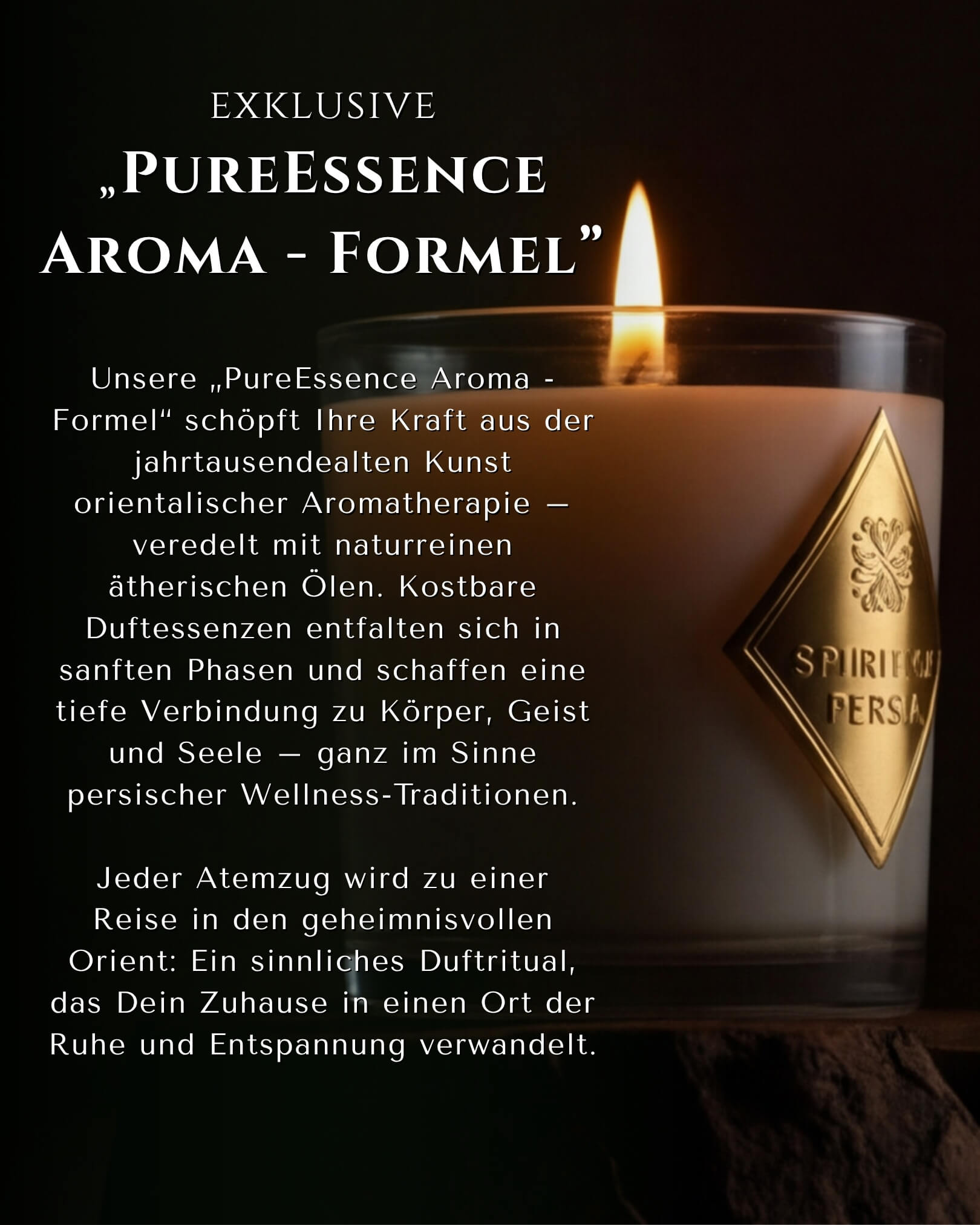 Classic-Set Magic of Meditation mit vier Probegrößen-Duftkerzen (180 ml) aus Sojawachs – Spirit of Persia